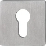 Schl&uuml;sselrosetten-Paar E848NS VA F69 Schildst.2mm PZ quad.HOPPE