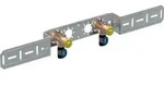 Geberit GE FlowFit Anschlusswinkel, vormontiert, Rotguss 2-fach, abgesetzt, d20mm x