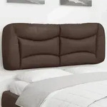 "vidaXL Kopfteil-Kissen "Hvar" Braun 120 cm Kunstleder"