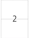 Inkjet-Etiketten A4 210,0x148,0mm wei&szlig; Folie VE=20 St&uuml;ck