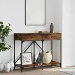 vidaXL Konsolentisch R&auml;uchereiche 100x39x78,5 cm Holzwerkstoff