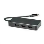 VALUE - USB Multi-Display Ad. Typ C - HDMI MultiStream - Adapter - Digital/Daten