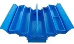 BGS 33002 Metall-Werkzeugkasten, leer, 530 x 200 x 200 mm, 5 F&auml;cher