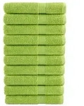 vidaXL Premium-Handt&uuml;cher SOLUND 10 Stk. Apfelgr&uuml;n 100x200 cm 600 g/m2