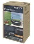 INTEX Spa-Abdeckung Dunkelgrau 180 x 180 cm PVC und PU