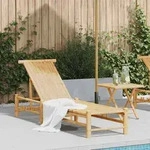 vidaXL Sonnenliege 55x199x30 cm Bambus