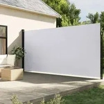 vidaXL Seitenmarkise Ausziehbar Wei&szlig; 200x300 cm