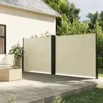 vidaXL Seitenmarkise Ausziehbar Creme 180x600 cm