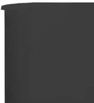 vidaXL 5-teiliges Windschutzgewebe 600 x 80 cm Anthrazit