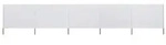 vidaXL 5-teiliges Windschutzgewebe 600 x 120 cm Sandwei&szlig;