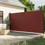 vidaXL Seitenmarkise Ausziehbar Braun 220x300 cm