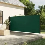 vidaXL Seitenmarkise Ausziehbar Dunkelgr&uuml;n 180x500 cm