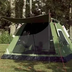 vidaXL Kuppel-Campingzelt 5 Personen Gr&uuml;n Quick Release