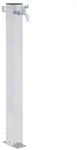 vidaXL Wassers&auml;ule f&uuml;r den Garten 80 cm Edelstahl Quadratisch