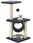 vidaXL Katzen-Kratzbaum Sisal 65 cm Dunkelblau