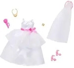 Mattel HWV76 - Barbie Fashions 2er-Pack Braut Mode