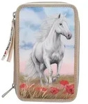 Depesche 13341 Miss Melody 3 Fach Federtasche Poppy Sand