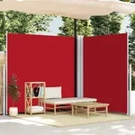 vidaXL Seitenmarkise Ausziehbar Rot 200x600 cm