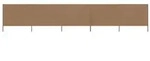 vidaXL 5-teiliges Windschutzgewebe 600 x 80 cm Taupe