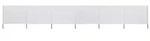 vidaXL 6-teiliges Windschutzgewebe 800 x 120 cm Sandwei&szlig;