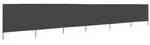 vidaXL 6-teiliges Windschutzgewebe 800 x 80 cm Grau