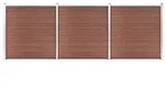 vidaXL Gartenzaun WPC 526x186 cm Braun