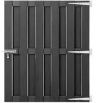 vidaXL Gartentor WPC 100x112 cm Grau