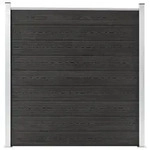 vidaXL Gartenzaun WPC 180&times;186 cm Grau
