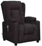 vidaXL Massagesessel Schwarz Kunstleder