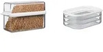 Mepal 2-tlg Vorratsdosen Fr&uuml;hst&uuml;cks-Set Stora Wei&szlig; &ndash; Kn&auml;ckebrotdose mit
