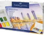 FABER-CASTELL Aquarellfarbe in N&auml;pfchen, 12er Etui