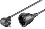 Netzkabel Verl&auml;ngerung Schutzkontakt-Stecker  Schutzkontakt Kupplung schwarz -