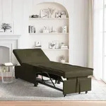 vidaXL 3-in-1 Schlafsofa Dunkelgraues Faux Wildleder