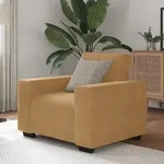 vidaXL Sessel Braun 60 cm Samt