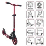 SIX DEGREES Aluminium Scooter 205 mm racing red