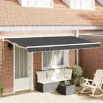 vidaXL Ersatzstoff f&uuml;r Markisen f&uuml;r 4x2 m Rahmen Anthrazit