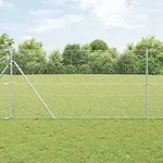 vidaXL Hexagon Zaun 1,4x100 m Verzinkter Stahl