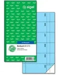 SIGEL Bonbuch, 360 Abrisse, hellblau, 105x200 mm, mit Blaupapier, 2 x 60 Blatt