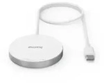 Hama MagCharge FC15 - Drinnen - USB - Kabelloses Aufladen - 1 m - Wei&szlig;
