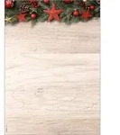 Weihnachtspapier A4 90g 100 Blatt Chalet Style