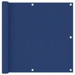 vidaXL Balkon-Sichtschutz Blau 90x400 cm Oxford-Gewebe