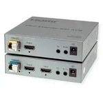 ROLINE KVM Verl&auml;ngerung &uuml;ber LWL, HDMI 4K, USB, 20 km Signalsteuerung KVM