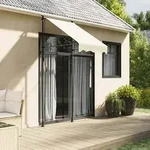 vidaXL Markise Einziehbar Creme 100x150 cm Stoff und Stahl