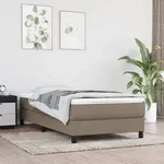 vidaXL Taschenfederkernmatratze Taupe 80x200x20 cm Stoff