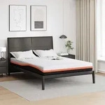 vidaXL Matratze Wei&szlig; und Schwarz 140 x 190 cm Jacquard-Stoff