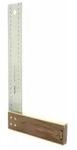 Hedue Tischlerwinkel Nussbaum Edelstahlblatt 45mm - Gr&ouml;&szlig;e:400 mm