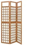 vidaXL Spalier/Paravent 3-teilig Massivholz Tanne 121x180,5 cm