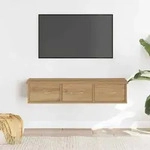vidaXL Wandschrank Artisan-Eiche 88x26x18,5 cm Holzwerkstoff