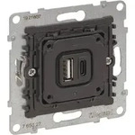 LEGRAND 765027 SEANO Einsatz 2-fach USB-Ladesteckdose,
