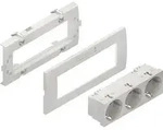 1St. Ger&auml;teeinbausystem,vorkonfektioniert, Einbaubreite 183,5 mm, reinwei&szlig;